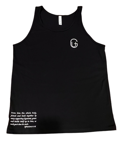 Ephesians 4:16 Black Tank Top