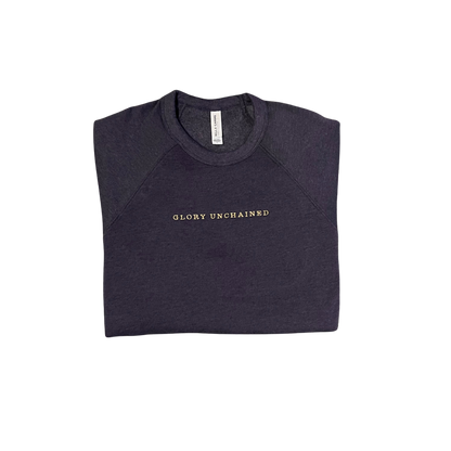 Glory Unchained Heather Navy Crew Neck